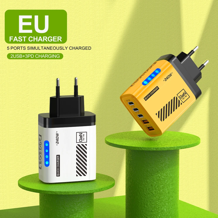5%20Ports%20Fast%20Charger%20Type%20C%20Quick%20Charge%203.0%20USB%20C%20Wall%20Charger%20Adapter%20For%20iPhone%2017%20Pro%20%20%20mi%20PD%20USB%20Fast%20Charging%20-%20Image%204