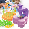 DIY Bouquet Making Fabric Flower Toys, Flower Make Bouquets Toy for Girls Educational Making Craft Kit Kids Gifts. 