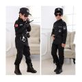 2025 Halloween Kinderen Politieagent Cosplay Kostuums Kids Kerstfeest Carnaval Politie Uniform Halloween Jongens Leger Kleding.