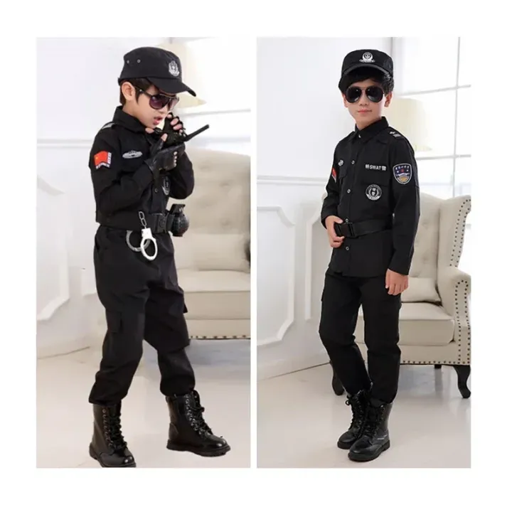 2025%20Halloween%20%20Kinderen%20Politieagent%20Cosplay%20Kostuums%20Kids%20Kerstfeest%20Carnaval%20Politie%20Uniform%20Halloween%20Jongens%20Leger%20%20Kleding%20-%20Image%204