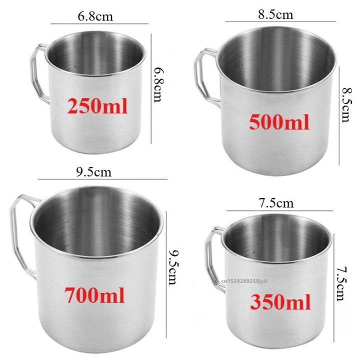 Stainless%20Steel%20Camping%20Cup%20250/350/500/700ml%20Portable%20Mountaineering%20Cups%20With%20Foldable%20Handle%20Outdoor%20Water%20Mug%20Drinkware%20-%20Image%202