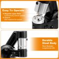 12mm Manual Eyelet Puncher Handheld Press Button Grommet Plier Punching Machine Hand Tool with 500Pcs Eyelet Grommets. 