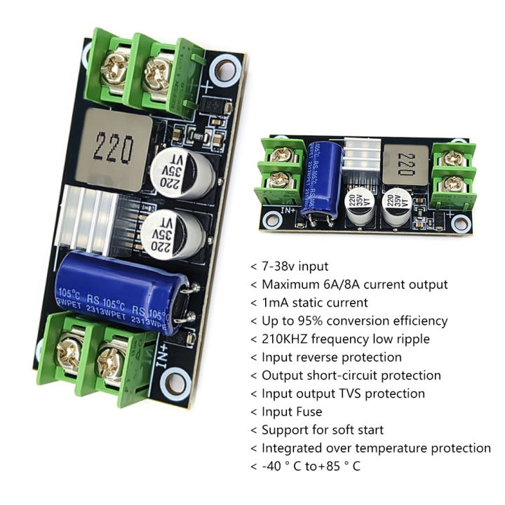 5V 12V 24V 6A DC-DC step-down module voltage regulator Adjustable ...