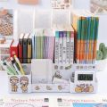 Multi-color file rack folder storage box desktop file box multi-functional file basket multi-layer shelf office bookshelf. 