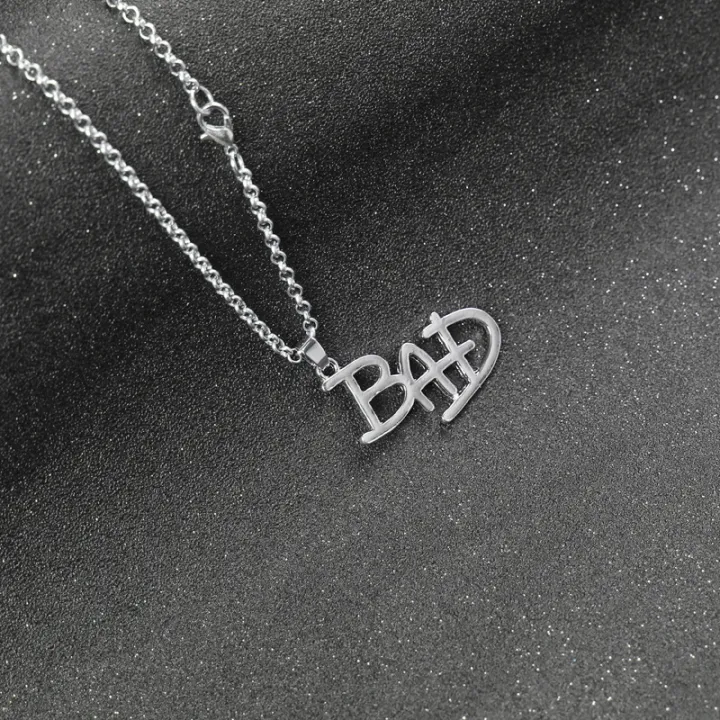 Artist%20Singer%20Michael%20BAD%20Necklace%20Rock%20Roll%20Everlasting%20Jackson%20Classic%20MJ%20Pendant%20Hot%20Charm%20Punk%20Cosplay%20Accessories%20Fans%20%20-%20Image%203
