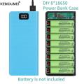DIY 8*18650 Battery Power Bank Case 20000mAh Dual USB Type C Battery Holder Shell No Soldering Storage Box for Phone Charging. 