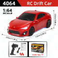 1:64 2.4G High speed Drift Rc Car 4WD Remote Control Car Four Wheel Drive Radio Controlled Mini GTR Racing Model Boy Toy Giftts. 