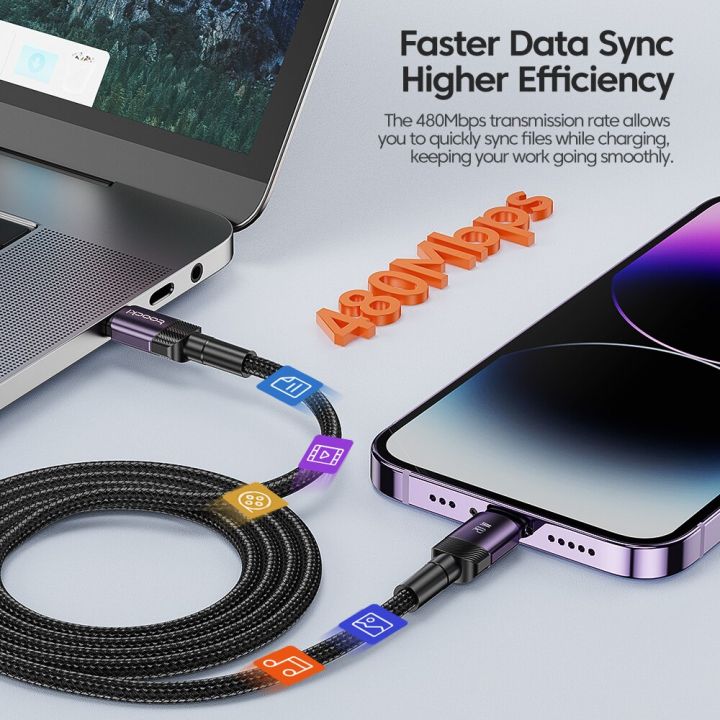 Toocki%20PD%2027W%20USB%20C%20To%20iP%20Cable%20For%20iPhone%2014%2013%2012%2011%20Pro%20XS%20Type%20C%20To%20Lightning%20Cable%20Data%20Wire%20Fast%20Charging%20Phone%20Data%20Wire%20-%20Image%204