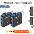 X1 Wireless Lavalier Microphone System Audio Video Voice Recording Mic for iPhone Android Mobile Phone Laptop PC Live. 