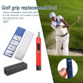 Golf Club Grip Repair Kit 13 Golf Grip Tape Strips Club Cover Removal Repair Tool Set Rubber Vise Clamp for Golf Club Regripping. 