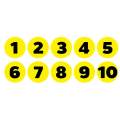 Door stickers, wall, number wall 1-10 (number 1-10 label) 60 sheets 1 A4 [code B-047]. 