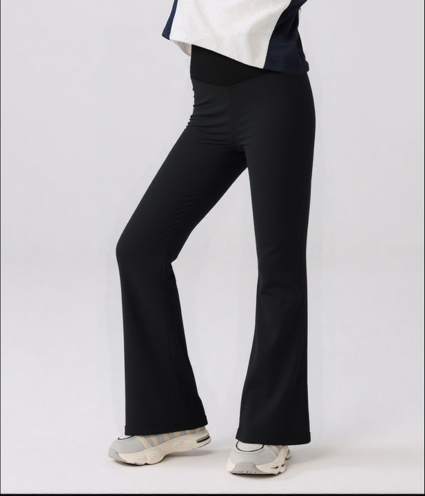 Girls%20Flared%20Pants%20High%20Waist%20Yoga%20Leggings%20Teenagers%20Stretch%20Elastic%20Waistband%20Kids%20Sportswear%20Trousers%20Autumn%20Spring%20-%20Image%203