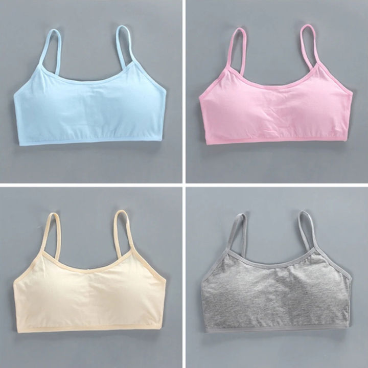 Trust Fashion Padded Training Bra For Teen Girls All Season Cotton Sleeveless Vest Style Multicolor Comfortable Bra
