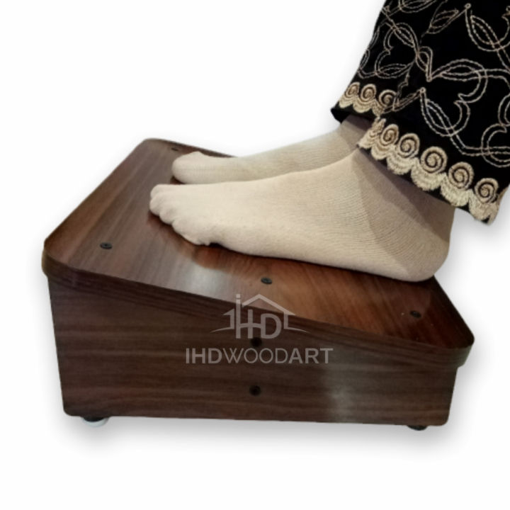 Footrest for Office & Home Under Desk Wooden Foot Rest Foot stool