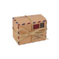 10pcs Mini Suitcase Candy Box Travel Map Classic Theme  Box For Wedding Birthday Favor Present Boxes Packing. 