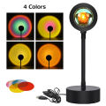 USB 5V Tuya Smart Sunset Lamp Night Light Sunset Projector Smart Life APP Remote Led Lights Room Decoration Photography   lightify. 