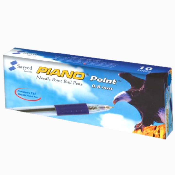 Ball Point Box of 10 - Piano Point 0.8 | Daraz.pk
