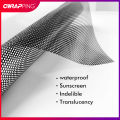 Tinting Perforated One-Way Adhesive Wrap Film Car Black White Tinting Mesh Sticker Perforated Vinyl Privacy Window Film. 