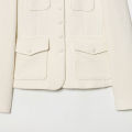 Nlzgmsj 2026 Spring Women New Fashion Long Sleeves Button With Pocket Decoration Blazer Women Elegant Hight Street Top.