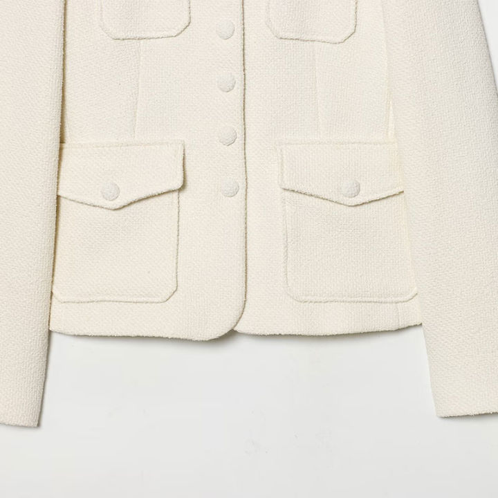 Nlzgmsj%202026%20Spring%20Women%20New%20Fashion%20Long%20Sleeves%20Button%20With%20Pocket%20%20Decoration%20Blazer%20Women%20Elegant%20Hight%20Street%20Top%20-%20Image%205