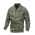 2026 Spring/Autumn New Men Fashion Casual Stand Up Collar Zipper Jacket Outdoor Leisure Sports Comfortable Simple Coat.