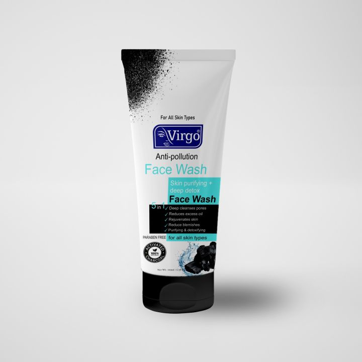 VIRGO Anti-pollution Face wash charcoal 100ml