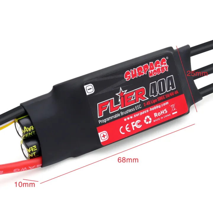 SURPASS%20HOBBY%20Flier%2020A%2030A%2040A%2050A%2060A%2080A%20100A%20Brushless%20ESC%20Speed%20Controller%20with%20BEC%202-6S%20for%20RC%20Airplanes%20Helicopter%20-%20Image%207