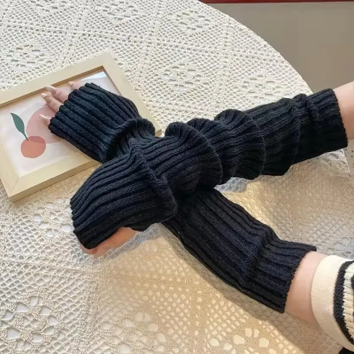 Fingerless%20Mittens%20Women%20Knitted%20Gloves%20Cosplay%20Anime%20Gloves%20Winter%20Arm%20Warmers%20Punk%20Gothic%20Harajuku%20Knit%20Mitten%20Arm%20Sleeves%20-%20Image%203
