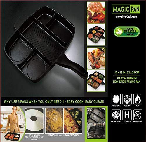 5 In 1 Magic Pan Innovation Cookware Non Stick Friyng Pan