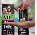 VIP Hair Colour Shampoo - 180ml Black Color. 
