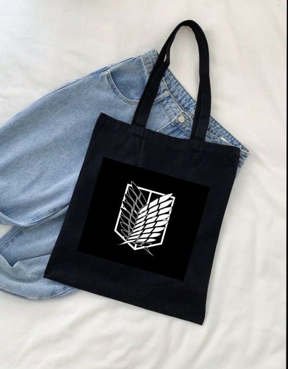 Black tote bag for girls Eco friendly shopping bag bag  for laptop