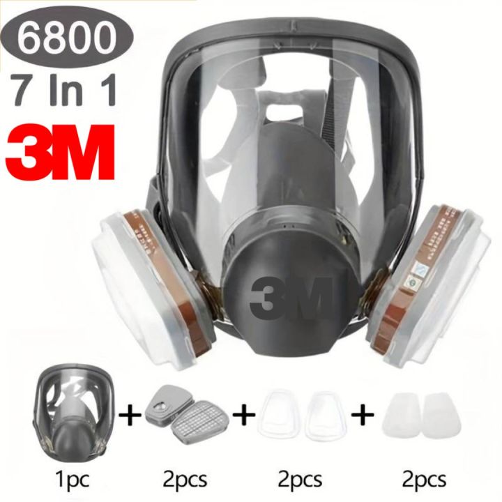 3M™ Full Facepiece Reusable Respirator 6800, Respiratory Protection- 3M ...