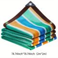 1pc Sun Shade Net - 1pc High-Density Breathable Mesh for Patio/Garden/Carport, Cooling Canopy Stripes All Weather Durability ﻿. 