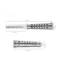 Foldable Comb Stainless Steel Practice Training Butterfly Knife Comb Beard Moustache Brushe Salon Hairdressing Hair Styling Tool. 