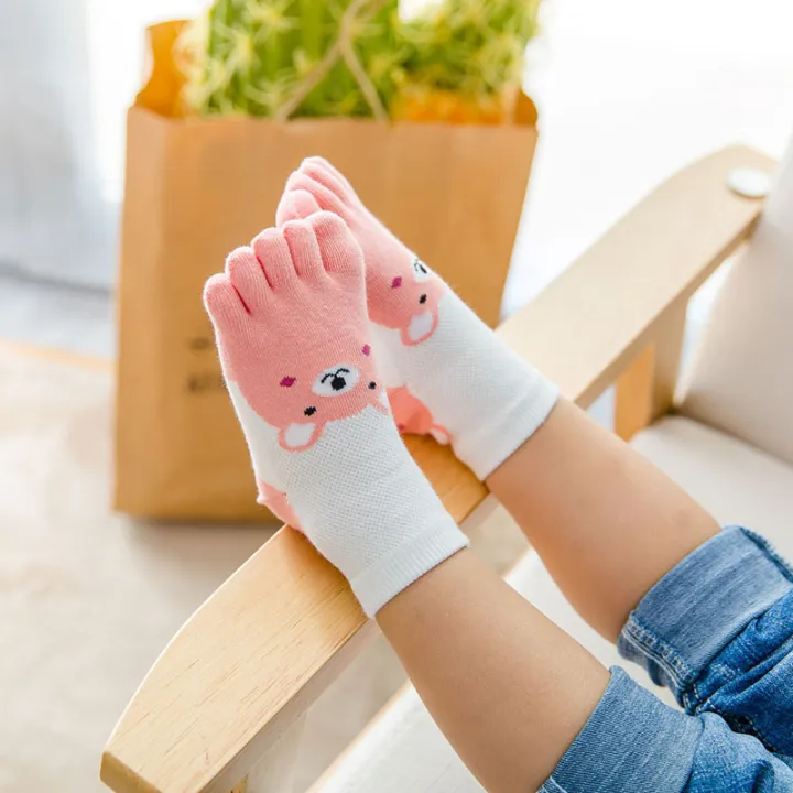 3%20Pairs%20Kids%20Girls%20Boys%20Toe%20Socks%20High%20Quality%20Cotton%20Five%20Finger%20Socks%20Thin%20Mesh%20Cute%20Cartoon%20Crew%20Socks%20with%20Separate%20Fingers%20-%20Image%205