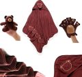 Premium Extra Soft Cartoon Animal Shape Hooded Bamboo Baby Bath Towel Set Pack of 4. 