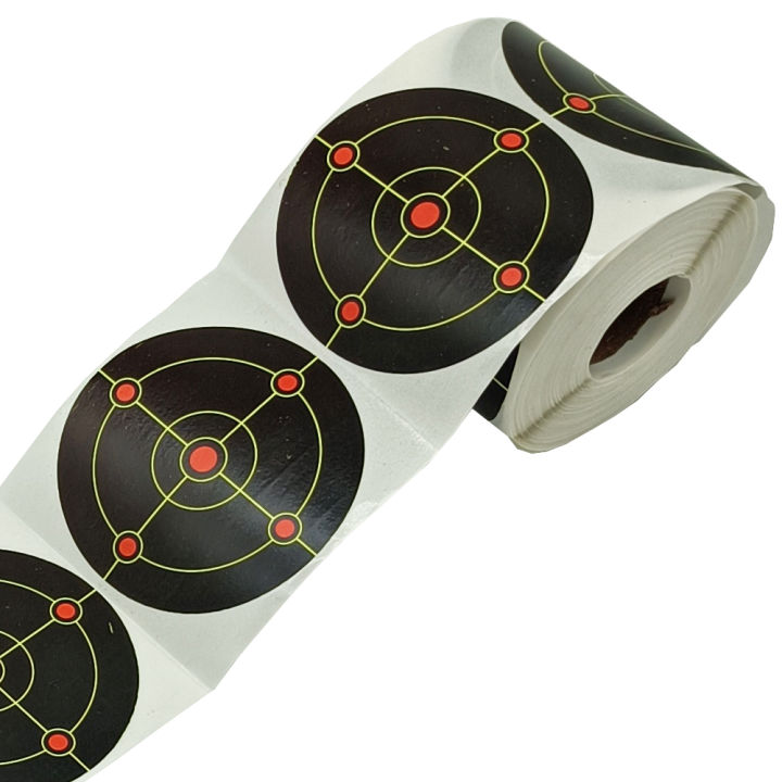 3"%20X%20250%20Pcs%20Black%20Splatter%20Target%20With%20Sharp%20Yellow%20Blooming%20Spot%20%20Shooting%20Target%20Stickers.%20-%20Image%202