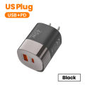 45W USB Charger Fast Charging Type C Fast Phone Charger for iPhone 17 16 15 Samsung Galaxy S25 S24 Xiaomi PD Adapter.