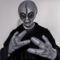 51 Area UFO Alien Mask Gloves Cosplay Extraterrestrial Organism Monster Skull Latex Helmet Hands Halloween Party Costume Props. 