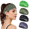 Sports Hair Bands Elastic Yoga Hairbands Absorbing Sweat Headband Women Men Running Fitness Turban Outdoor Gym Head Wrap Bandana. 