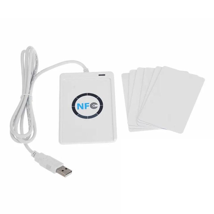 ACR122u NFC Reader Writer with IC Cards 13.56Mhz RFID Copier Duplicator Contactless Smart Reader Contactless Writer Accessories