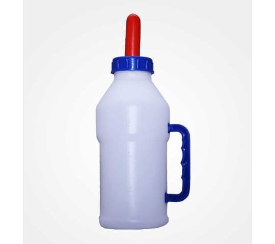 Calf Feeding Bottle With Handle  &Push on Nipple 2Litre