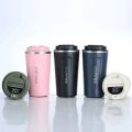500-380ml Thermos Flask Coffee Mug Thickened Big Car Thermos Mug Travel Thermo Cup Thermosmug For Gifts Vacuum Flask Multi-color. 