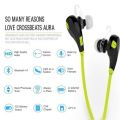 Jogger Bluetooth Stereo Headphone Neckband With Mic Handsfree Sports Earphones - Sweatproof, Secure Ear Hooks Design. 