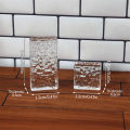 20Pcs Dollhouse Mini Crystal Clear Bricks Water Ripple Crystal Glass Bricks Model Dollhouse Micro Scene Construction Props. 