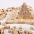 400 pieces of small wooden cubes 1X1cm (0.4X0.4 inch) wooden cubes-natural pine blocks-for DIY. 