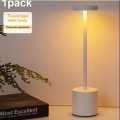 Rechargeable Led Night Light Desk Lamps 3 Color With Touch Sensor Metal Table Lamp Outdoor Dining Lamp For Restaurant Hotel Bar Bedroom Decor Light Retro Portable Bedside Lamp For Room Decor. 