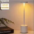 Rechargeable Led Night Light Desk Lamps 3 Color With Touch Sensor Metal Table Lamp Outdoor Dining Lamp For Restaurant Hotel Bar Bedroom Decor Light Retro Portable Bedside Lamp For Room Decor. 