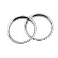 2Pcs Car Air A/C Vent Ring Cover Trim Frame Sticker for Nissan Micra March K13 2011 2012 2013 2014 2015 2016 2017 Accessories. 