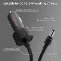 Starlink Mini Power Cable Cigarette Lighter Adapter Car Charger 12V-24V DC Power Cord for Starlink Mini DC Male to Lighter Plug.